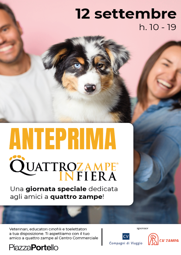 L’anteprima di Quattrozampeinfiera 