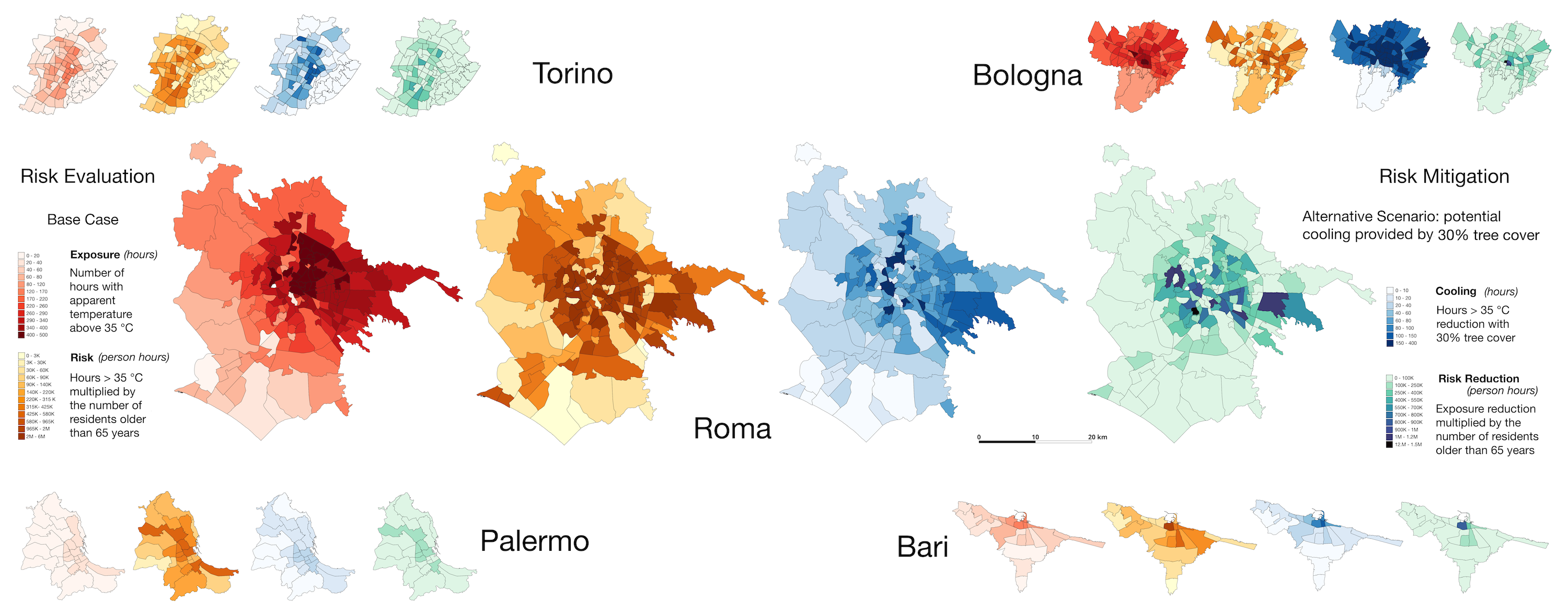 Foreste urbane per ridurre l’impatto delle ondate di calore